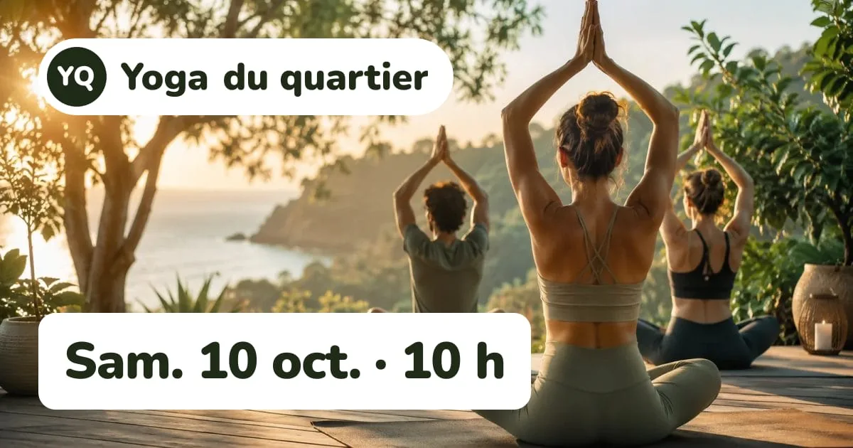 Image d’aperçu générée par Agendao pour un lien d’activité : la photo de l’activité, le nom de l’organisateur et la date « Sam. 10 oct. · 10 h ».
