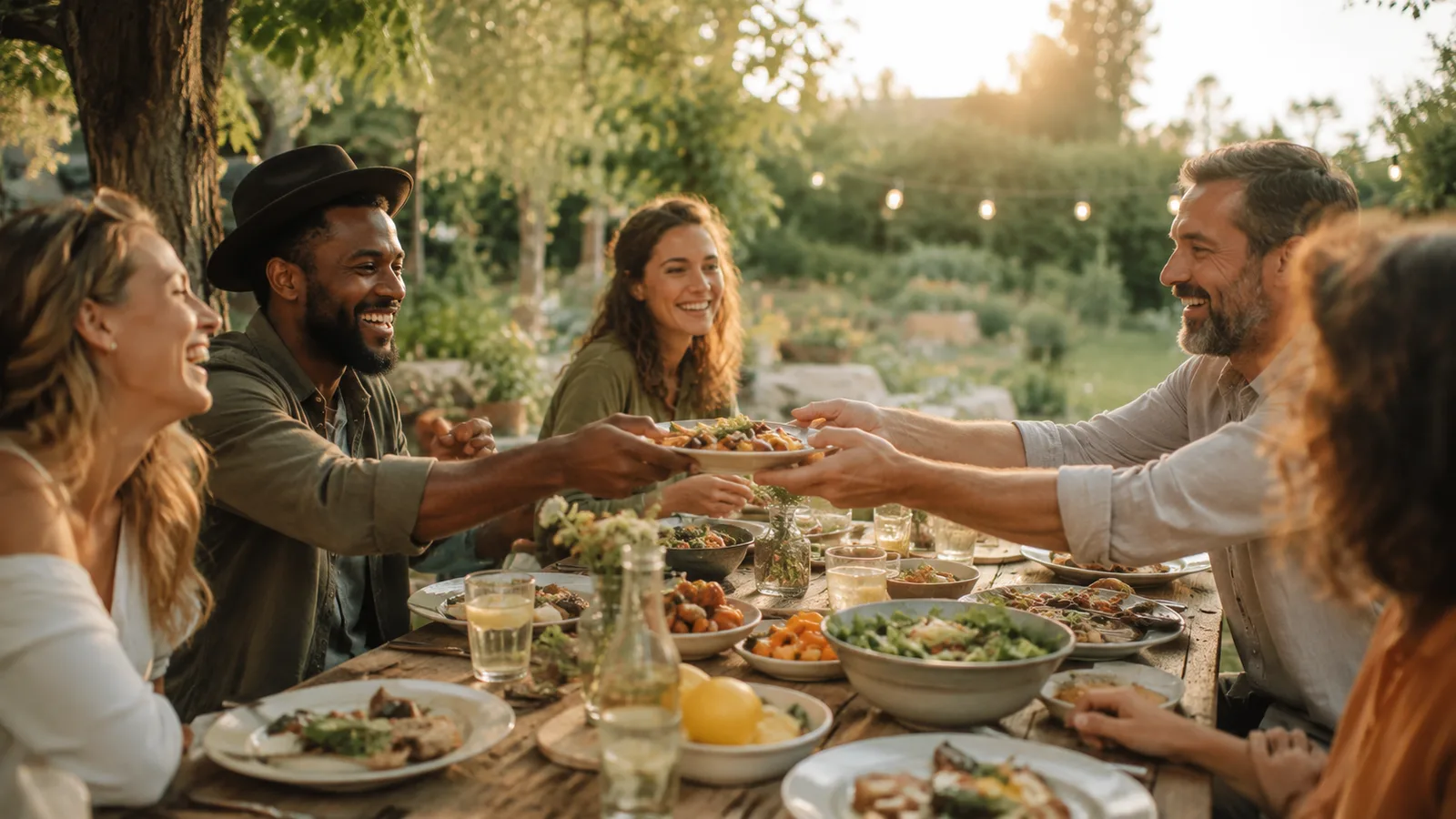 Pardon des Châtaignes - Servir les repas